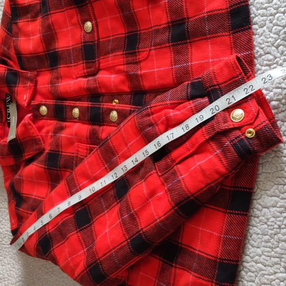 NWT J. Crew XL Buffalo Check Plaid Crest Snap Button Cropped Puffer Jacket BV699 - Picture 10 of 16